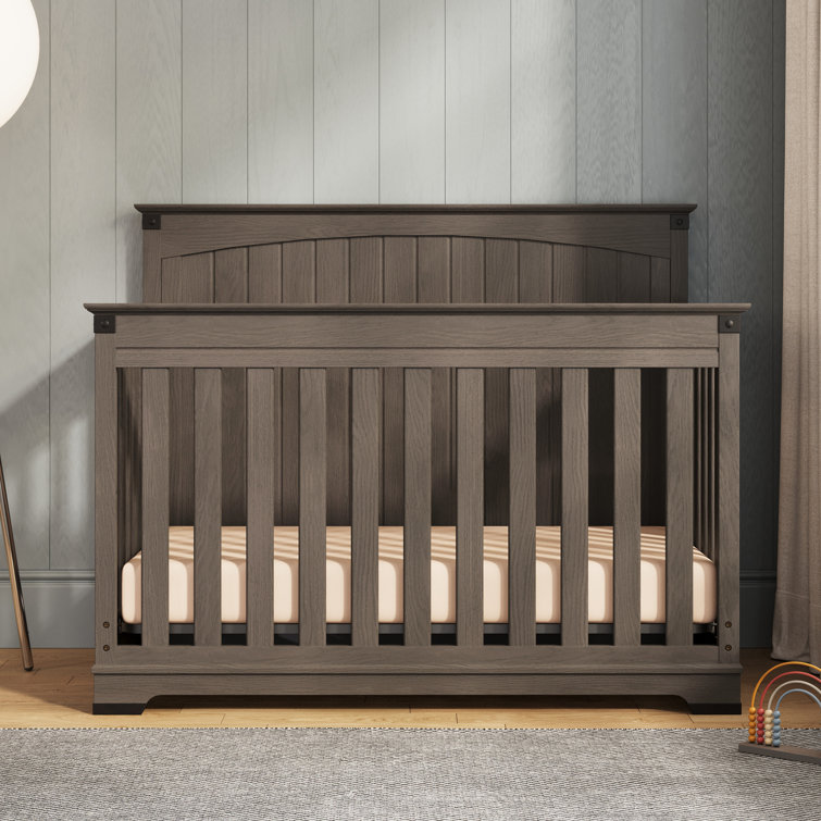 Crib with clearance headboard